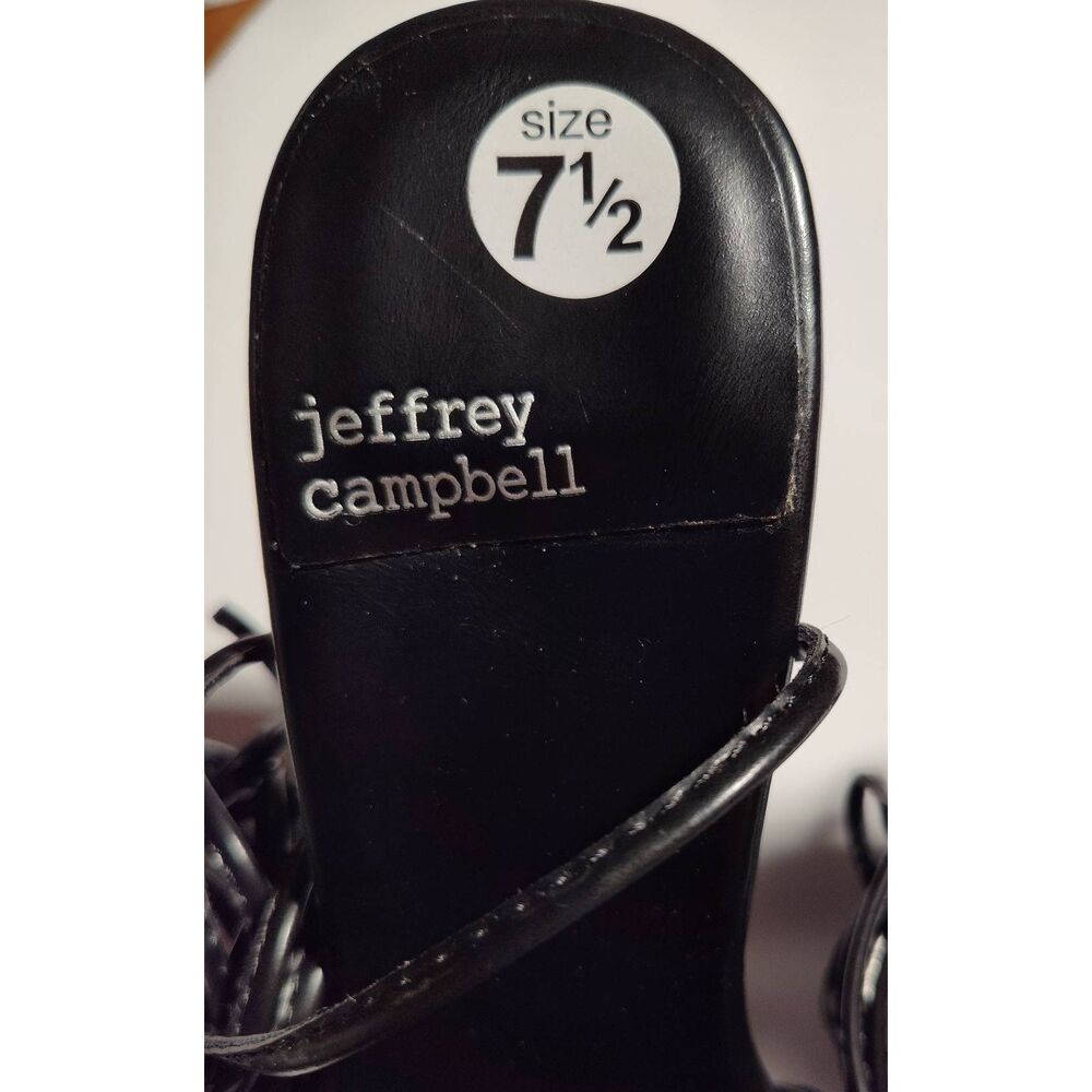 JEFFREY CAMPBELL BLACK PRIMADONNA STRAPPY HEEL 7.5 NEW NO BOX - Picture 11 of 11